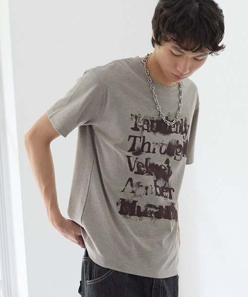 PBLIM（ページボーイリム）の「《UNISEX》スプレーロゴT（Tシャツ/カットソー・レディース・ブラック/ベージュ・FREE）」の2枚目の写真