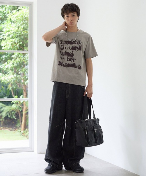 PBLIM(ページボーイリム)の「《UNISEX》スプレーロゴT(Tシャツ/カットソー・レディース・ブラック/ベージュ・FREE)」の22枚目の写真