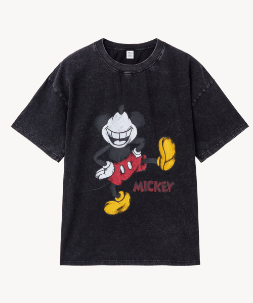 VTWO(ブイツー)の「ヴィンテージウォッシングスウェッグ _ミッキー_ Tシャツ (ブラック)(Tシャツ/カットソー・レディース・その他・MEDIUM/LARGE)」の2枚目の写真