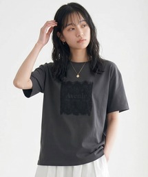 DAESE TOKYO（デセトウキョウ）の「『DAESE TOKYO/デセトウキョウ』 レースロゴ刺繍Tシャツ（Tシャツ/カットソー）」