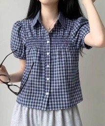 チェック柄シャツ
