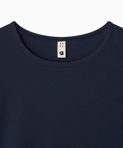 OHESHIO(オヘシオ)の「BASIC STANDARD T-SHIRT, NAVY(Tシャツ/カットソー・レディース・その他・FREE)」の9枚目の写真