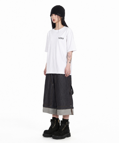 IDWS(アイドンワナセル)の「Core Basic T-Shirt White(Tシャツ/カットソー・レディース・その他・0/1/2)」の4枚目の写真