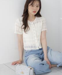 PROPORTION BODY DRESSING | <a>フリルシャーリングブラウス / 1216219702(シャツ/ブラウス)