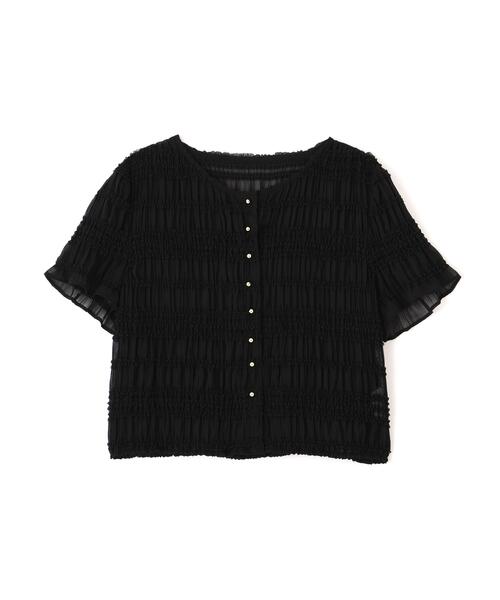 PROPORTION BODY DRESSING（プロポーションボディドレッシング）の「＜ａ＞フリルシャーリングブラウス / 1216219702（シャツ/ブラウス・レディース・ホワイト系その他/ブラック・FREE）」の19枚目の写真