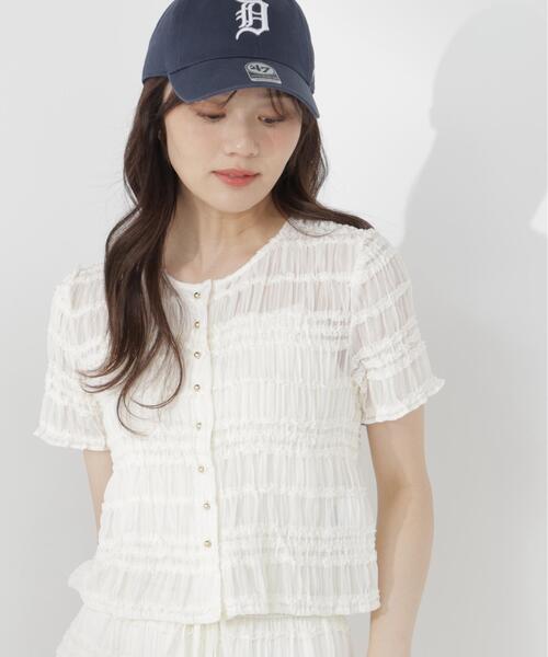 PROPORTION BODY DRESSING(プロポーションボディドレッシング)の「<a>フリルシャーリングブラウス / 1216219702(シャツ/ブラウス・レディース・ホワイト系その他/ブラック・FREE)」の14枚目の写真