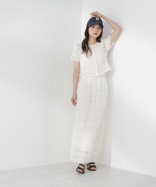 PROPORTION BODY DRESSING(プロポーションボディドレッシング)の「<a>フリルシャーリングブラウス / 1216219702(シャツ/ブラウス・レディース・ホワイト系その他/ブラック・FREE)」の15枚目の写真
