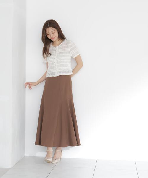 PROPORTION BODY DRESSING(プロポーションボディドレッシング)の「<a>フリルシャーリングブラウス / 1216219702(シャツ/ブラウス・レディース・ホワイト系その他/ブラック・FREE)」の20枚目の写真