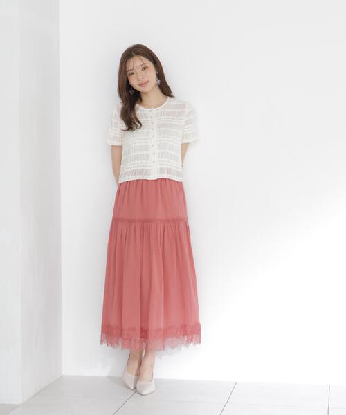 PROPORTION BODY DRESSING(プロポーションボディドレッシング)の「<a>フリルシャーリングブラウス / 1216219702(シャツ/ブラウス・レディース・ホワイト系その他/ブラック・FREE)」の3枚目の写真