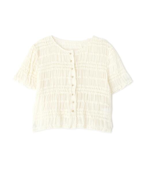 PROPORTION BODY DRESSING(プロポーションボディドレッシング)の「<a>フリルシャーリングブラウス / 1216219702(シャツ/ブラウス・レディース・ホワイト系その他/ブラック・FREE)」の10枚目の写真