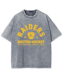 GARAGE MADE（ガレージメイド）の「レディースM～Lサイズ　ユニセックス　ピグメントプリント　BIG Tシャツ　RAIDERS（Tシャツ/カットソー）」