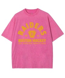 GARAGE MADE（ガレージメイド）の「レディースM～Lサイズ　ユニセックス　ピグメントプリント　BIG Tシャツ　RAIDERS（Tシャツ/カットソー）」
