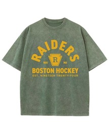 レディースM~Lサイズ ユニセックス ピグメントプリント BIG Tシャツ RAIDERS