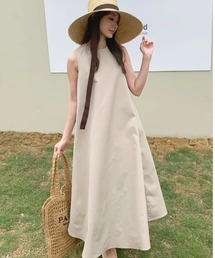 【撥水加工】A LINE COLOR DRESS(Aラインカラードレス)