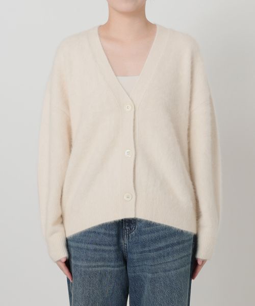 IENA LA BOUCLE（イエナラブークル）の「IENA LA BOUCLE フォックス カシミヤ Vカーディガン（カーディガン/ボレロ・レディース・バーガンディー/イエロー/グレー/ホワイト/ブラック・FREE）」の22枚目の写真