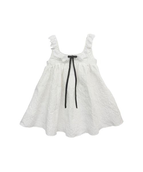 HONEY MI HONEY（ハニーミーハニー）の「cotton frill quilting babydoll（ワンピース・レディース・ベージュ/ブラック/ホワイト・FREE）」の13枚目の写真