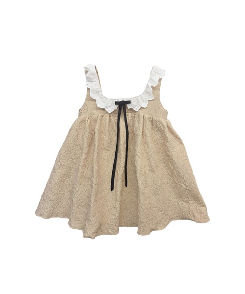 HONEY MI HONEY（ハニーミーハニー）の「cotton frill quilting babydoll（ワンピース・レディース・ベージュ/ブラック/ホワイト・FREE）」の14枚目の写真