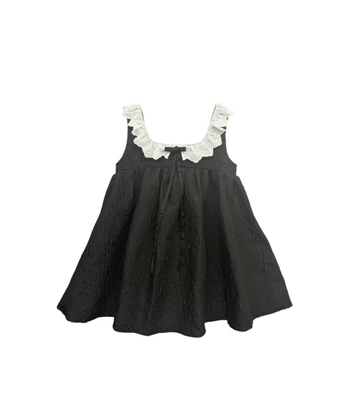 HONEY MI HONEY（ハニーミーハニー）の「cotton frill quilting babydoll（ワンピース・レディース・ベージュ/ブラック/ホワイト・FREE）」の15枚目の写真