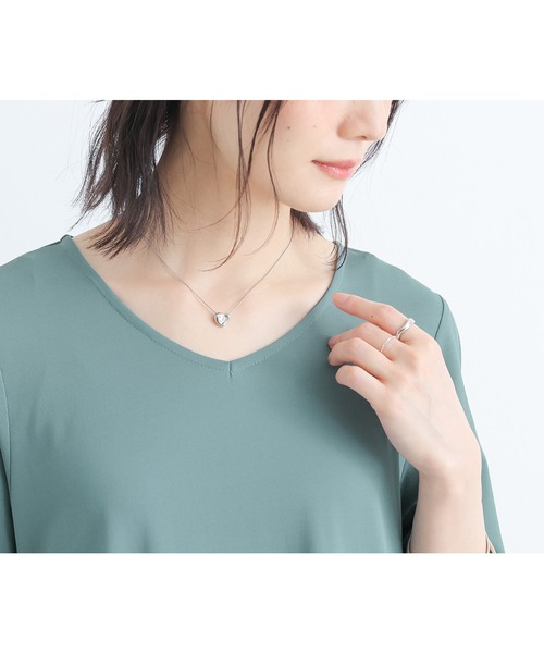 n'OrLABEL（ノアールレーベル）の「【汗じみ防止・吸水速乾・UVカット・遮熱効果】多機能バックデザインワンピース（ワンピース・レディース・グリーン/チャコール/ネイビー・1/2）」の10枚目の写真