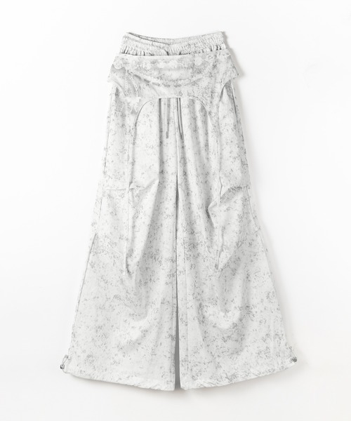 me+em select(ミームセレクト)の「【 2color 】ガーターレイヤードヴィンテージタックワイドパンツ / garter layered vintage tack wide pants(その他パンツ・レディース・ホワイト/ブラック・FREE)」の8枚目の写真