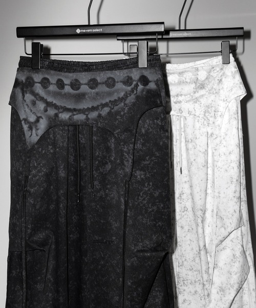 me+em select(ミームセレクト)の「【 2color 】ガーターレイヤードヴィンテージタックワイドパンツ / garter layered vintage tack wide pants(その他パンツ・レディース・ホワイト/ブラック・FREE)」の19枚目の写真