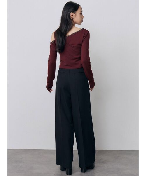 MURUA（ムルーア）の「タックポケットワイドパンツ　秋服（スラックス・レディース・ブラック/ベージュ/グレー・2/1）」の8枚目の写真