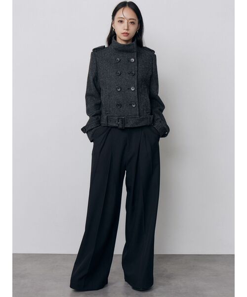 MURUA（ムルーア）の「タックポケットワイドパンツ　秋服（スラックス・レディース・ブラック/ベージュ/グレー・2/1）」の10枚目の写真
