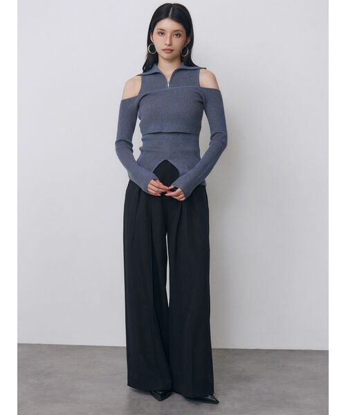 MURUA（ムルーア）の「タックポケットワイドパンツ　秋服（スラックス・レディース・ブラック/ベージュ/グレー・2/1）」の13枚目の写真
