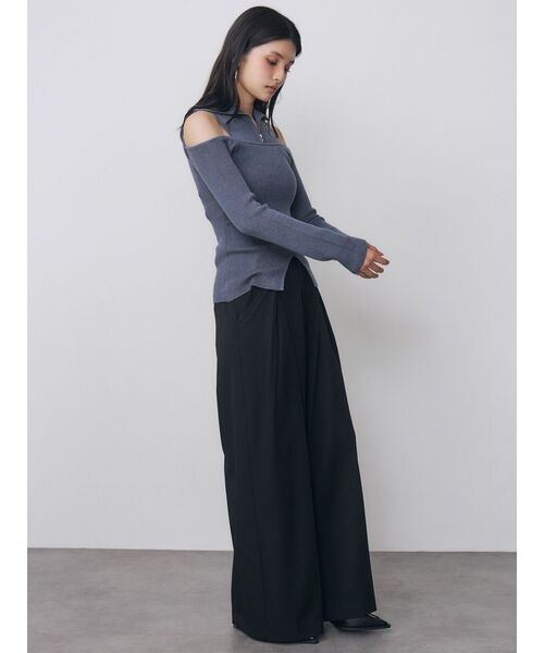 MURUA（ムルーア）の「タックポケットワイドパンツ　秋服（スラックス・レディース・ブラック/ベージュ/グレー・2/1）」の14枚目の写真
