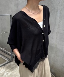 日焼け・冷房対策/サラサラ裾レースドッキングシアーカーディガン/ZOZO限定