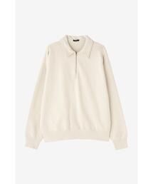 YLEVE / COTTON FLEECE HALF ZIP P/O