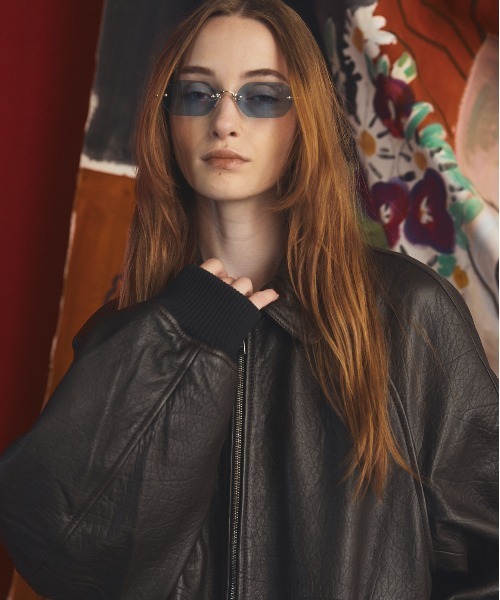 MAISON SPECIAL(メゾンスペシャル)の「《UNISEX》Grain Leather Prime-Over Single Raglan Ribbed Blouson/グレインレザープライムオーバーシングルラグランリブブルゾン 【MAISON SPECIAL/メゾンスペシャル】(ブルゾン・メンズ・ブラウン/ブラック・2/1/0)」の12枚目の写真