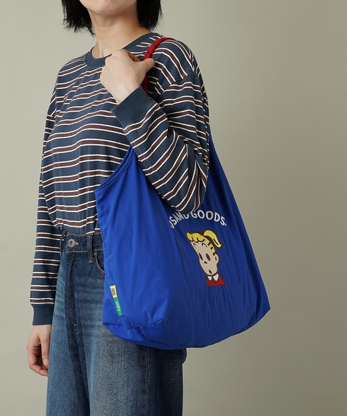 OSAMU GOODS(オサムグッズ)の「【unify × OSAMU GOODS(オサムグッズ)】大容量 A4サイズ収納可 軽撥水 トートバッグ OTNS-01(トートバッグ・レディース・グレー/ブルー/ネイビー/ブルーグリーン/キャメル/アイボリー・ONE SIZE)」の9枚目の写真