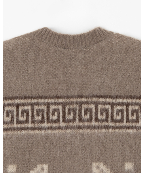 THEENDQUESTION(ジエンドクエスチョン)の「Mohair jacquard vest / BROWN(ベスト・レディース・その他・FREE)」の5枚目の写真