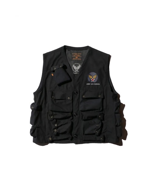 Alpha Industries(アルファインダストリーズ)の「U.S MILITARY / ALPHA 90S C-1 VEST DEAD STOCK(ベスト・メンズ・ブラック・MEDIUM)」の1枚目の写真