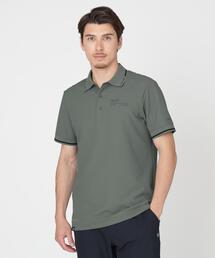 【PING APPAREL】ワッフルロゴジャガード衿半袖ポロシャツ (MENS)