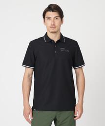 【PING APPAREL】ワッフルロゴジャガード衿半袖ポロシャツ (MENS)