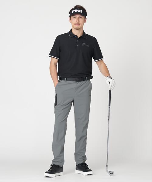 PING(ピン)の「【PING APPAREL】ワッフルロゴジャガード衿半袖ポロシャツ (MENS)(ポロシャツ・メンズ・グレー/ホワイト/ブラック・LL1/S/LL/L/M)」の5枚目の写真