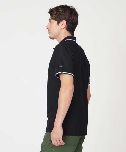 PING(ピン)の「【PING APPAREL】ワッフルロゴジャガード衿半袖ポロシャツ (MENS)(ポロシャツ・メンズ・グレー/ホワイト/ブラック・LL1/S/LL/L/M)」の6枚目の写真