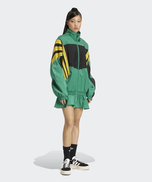 adidas(アディダス)の「サンティアゴ ウーブン トラックトップ(ジャージ) / トラックジャケット / アディダスオリジナルス adidas Originals(ジャージ・レディース・グリーン・SMALL/X-LARGE/LARGE/XX-LARGE/MEDIUM)」の5枚目の写真