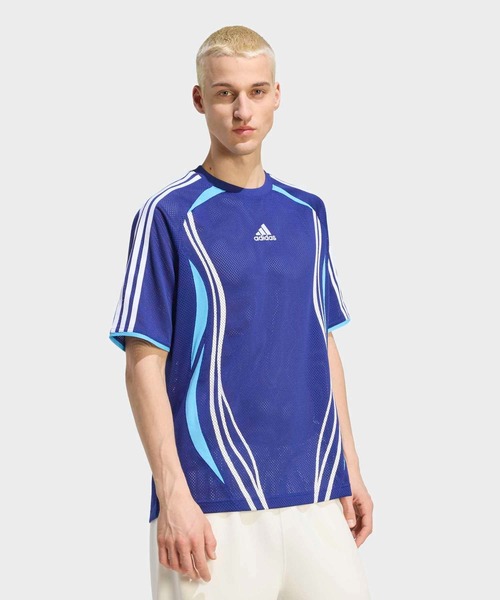 adidas(アディダス)の「チームガイスト メッシュジャージ / アディダスオリジナルス adidas Originals(Tシャツ/カットソー・メンズ・ブルー・XX-LARGE/XX-SMALL/3XL/LARGE/MEDIUM/SMALL/X-LARGE/X-SMALL)」の3枚目の写真