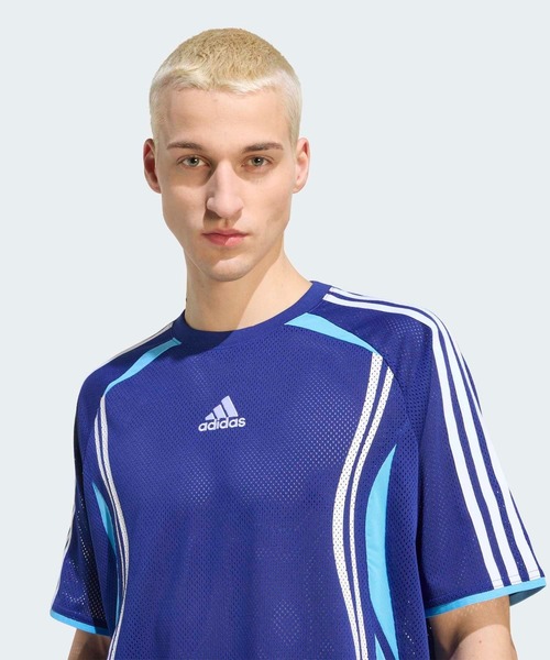 adidas(アディダス)の「チームガイスト メッシュジャージ / アディダスオリジナルス adidas Originals(Tシャツ/カットソー・メンズ・ブルー・XX-LARGE/XX-SMALL/3XL/LARGE/MEDIUM/SMALL/X-LARGE/X-SMALL)」の5枚目の写真