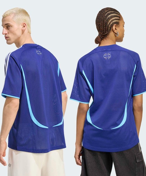 adidas(アディダス)の「チームガイスト メッシュジャージ / アディダスオリジナルス adidas Originals(Tシャツ/カットソー・メンズ・ブルー・XX-LARGE/XX-SMALL/3XL/LARGE/MEDIUM/SMALL/X-LARGE/X-SMALL)」の2枚目の写真