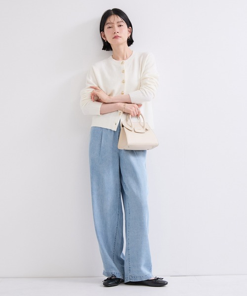 le cercle ADAM ET ROPE'(ルセルクルアダムエロペ)の「テンセルツイルデニムパンツ/セットアップ対応(デニムパンツ・レディース・サックスブルー/ブルー・FREE)」の9枚目の写真