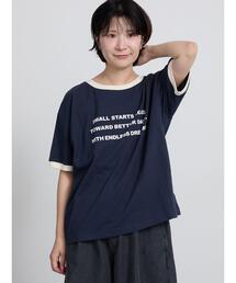 【接触冷感】プリントリンガーTシャツ