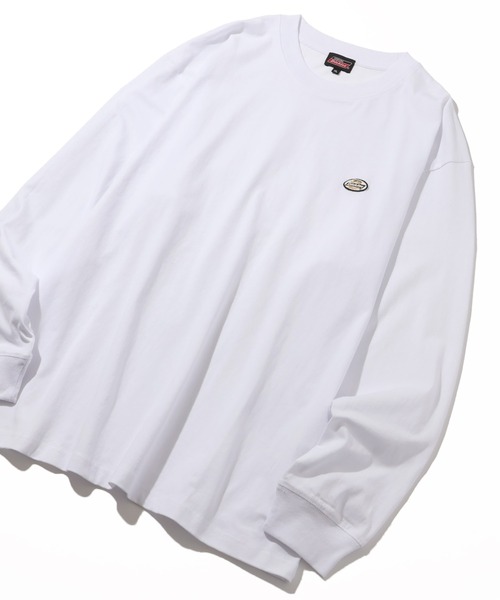 Dickies(ディッキーズ)の「【GENUINE DICKIES/ジェニュインディッキーズ】ワンポイント ミニ刺繍 ワッペン クルーネック 長袖 Tシャツ(Tシャツ/カットソー・メンズ・モカ/ダークグリーン/ブラック/ホワイト・L/XL/M)」の5枚目の写真