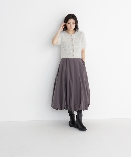 NATURAL BEAUTY BASIC(ナチュラルビューティーベーシック)の「バルーンスカート(スカート・レディース・ベージュ系その他/チャコールグレー/ブラック・SMALL/MEDIUM)」の21枚目の写真
