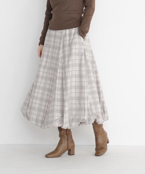 NATURAL BEAUTY BASIC(ナチュラルビューティーベーシック)の「バルーンスカート(スカート・レディース・ベージュ系その他/チャコールグレー/ブラック・SMALL/MEDIUM)」の12枚目の写真