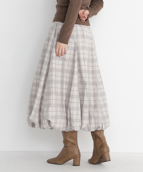 NATURAL BEAUTY BASIC(ナチュラルビューティーベーシック)の「バルーンスカート(スカート・レディース・ベージュ系その他/チャコールグレー/ブラック・SMALL/MEDIUM)」の13枚目の写真