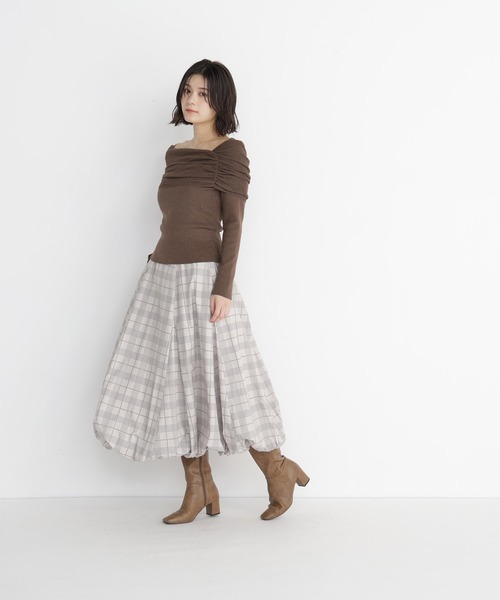 NATURAL BEAUTY BASIC(ナチュラルビューティーベーシック)の「バルーンスカート(スカート・レディース・ベージュ系その他/チャコールグレー/ブラック・SMALL/MEDIUM)」の14枚目の写真